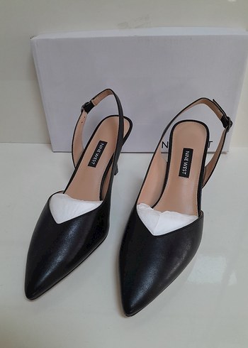 NİNE WEST Siyah Tokalı İnce Topuklu Kadın Stiletto 38 - Görsel 2