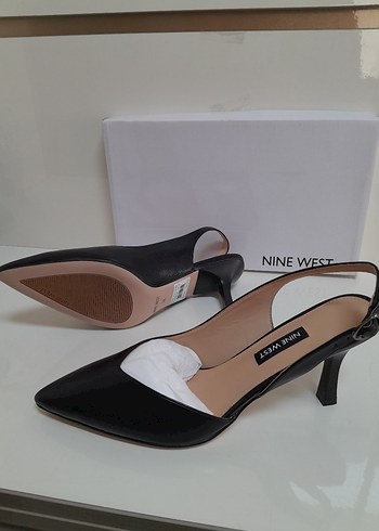 NİNE WEST Siyah Tokalı İnce Topuklu Kadın Stiletto 38 - Görsel 9