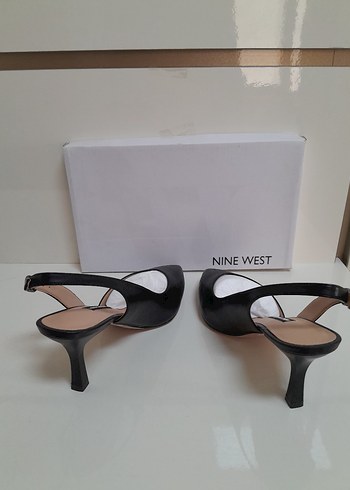 NİNE WEST Siyah Tokalı İnce Topuklu Kadın Stiletto 38 - Görsel 6