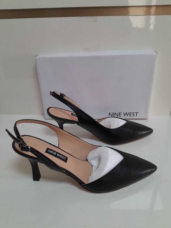 NİNE WEST Siyah Tokalı İnce Topuklu Kadın Stiletto 38 - Görsel 5