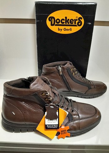 Dockers by Gerli Kahverengi HAKİKİ DERI Bot FERMUARLI BAĞCIKLI42 - Görsel 4