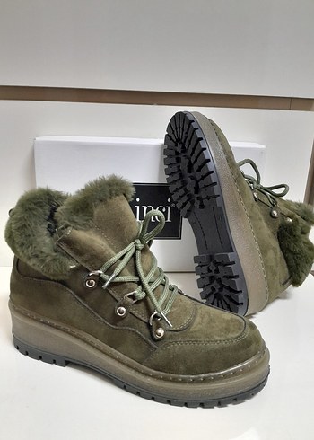 İNCİ SICAK Kürklü Kadın Süet Bot 40 - Görsel 8