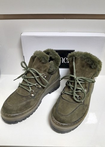 İNCİ SICAK Kürklü Kadın Süet Bot 40 - Görsel 3