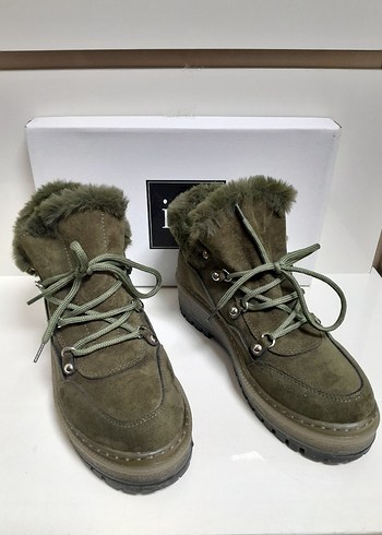 İNCİ SICAK Kürklü Kadın Süet Bot 40 - Görsel 2