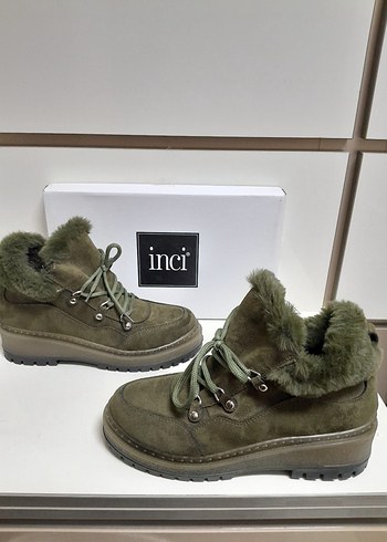 İNCİ SICAK Kürklü Kadın Süet Bot 40 - Görsel 7