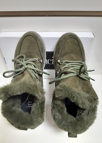 İNCİ SICAK Kürklü Kadın Süet Bot 40 - Görsel 6