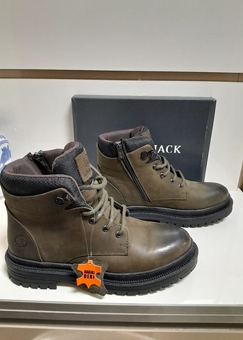 LUMBERJACK HAKİKİ DERİ FERMUARLI BAĞCIKLI BOT 41 - Görsel 4