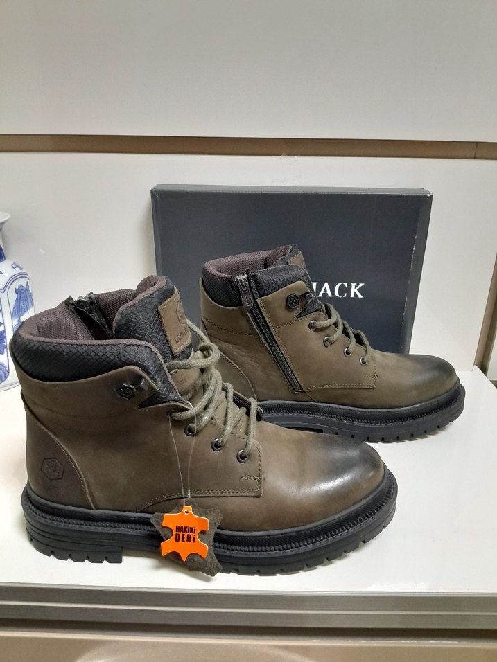 LUMBERJACK HAKİKİ DERİ FERMUARLI BAĞCIKLI BOT 41 - Görsel 4