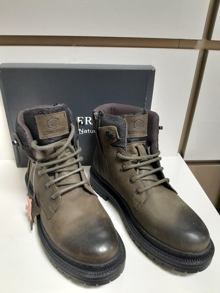 LUMBERJACK HAKİKİ DERİ FERMUARLI BAĞCIKLI BOT 41 - Görsel 3