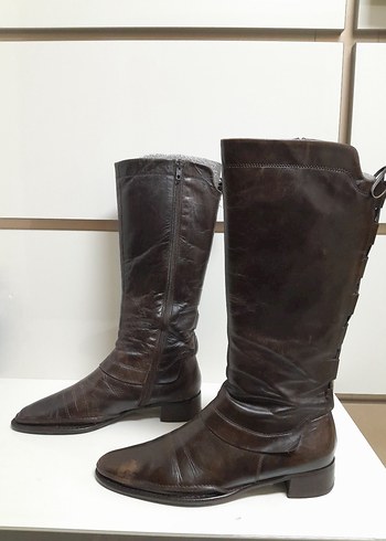 VARESE ORJİNAL GERÇEK İTALYAN HAKİKİ DERİ EMSALSİZ ÇİZME 38 - Görsel 4