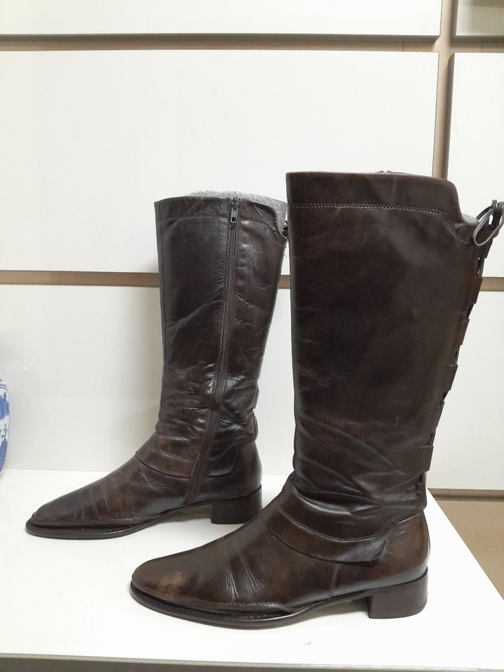 VARESE ORJİNAL GERÇEK İTALYAN HAKİKİ DERİ EMSALSİZ ÇİZME 38 - Görsel 4