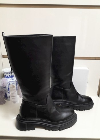 SIFIR İNCİ FERMUARSIZ SUNİ DERİ ÇİZME 39 - Görsel 5