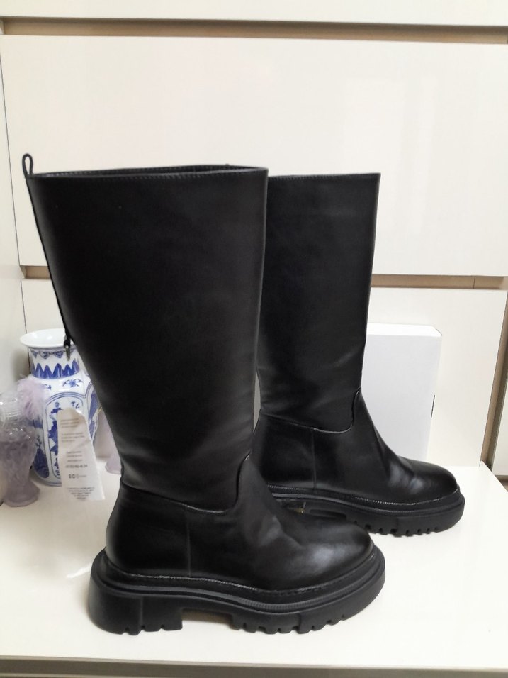 SIFIR İNCİ FERMUARSIZ SUNİ DERİ ÇİZME 39 - Görsel 5