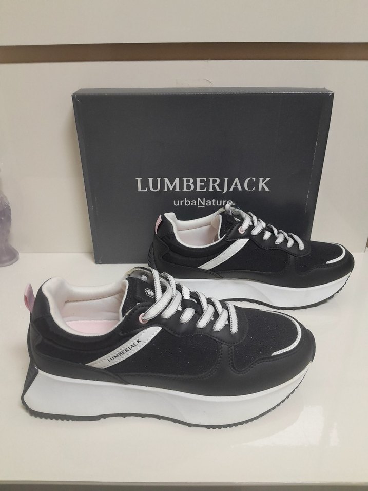 SIFIR Siyah Çizgili LUMBERJACK Spor Ayakkabı 37 - Görsel 4
