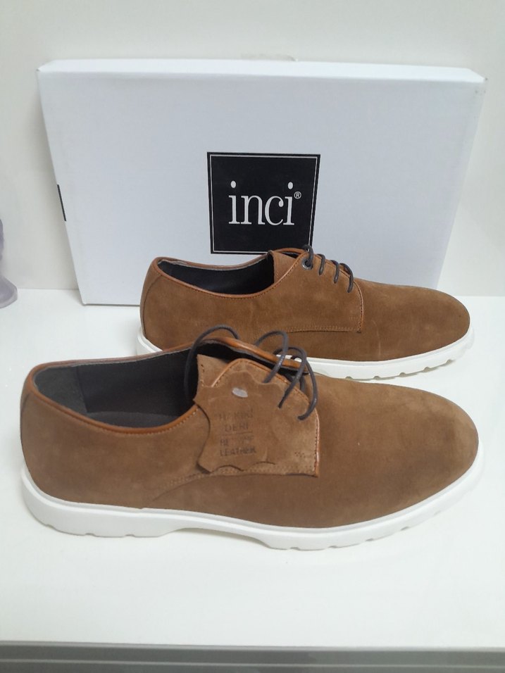 Inci Erkek Kahverengi Süet Klasik Ayakkabı 41 - Görsel 4