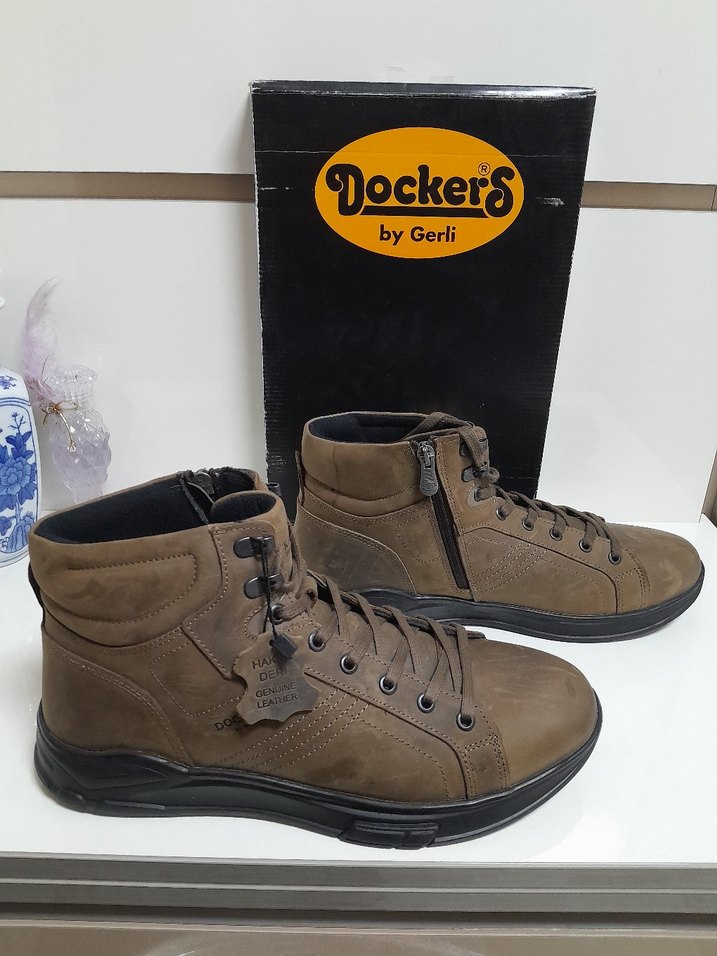 SIFIR Dockers by Gerli HAKİKİ DERİ FERMUARLI BAĞCIKLI BOT 44 - Görsel 4