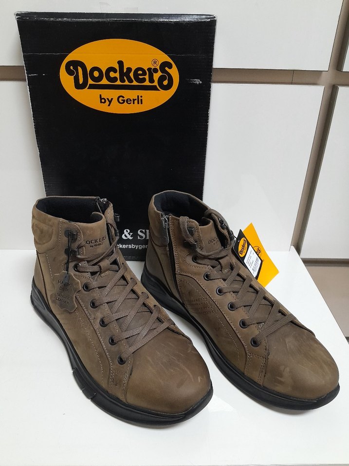 SIFIR Dockers by Gerli HAKİKİ DERİ FERMUARLI BAĞCIKLI BOT 44 - Görsel 3