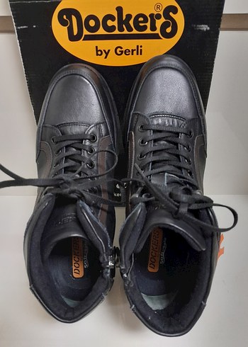 Dockers by Gerli Siyah Bağcıklı FERMUARLI HAKİKİ DERİ Bot 41 - Görsel 7