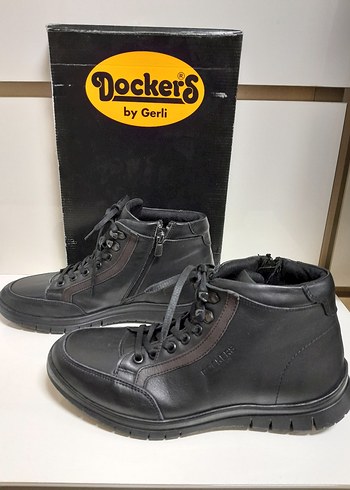 Dockers by Gerli Siyah Bağcıklı FERMUARLI HAKİKİ DERİ Bot 41 - Görsel 5