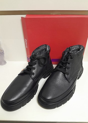 SIFIR POLARİS HAKİKİ DERİ BAĞCIKLI FERMUARLI BOT 45 - Görsel 2