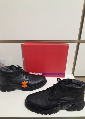 SIFIR POLARİS HAKİKİ DERİ BAĞCIKLI FERMUARLI BOT 45 - Görsel 6