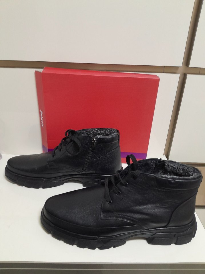 SIFIR POLARİS HAKİKİ DERİ BAĞCIKLI FERMUARLI BOT 45 - Görsel 5