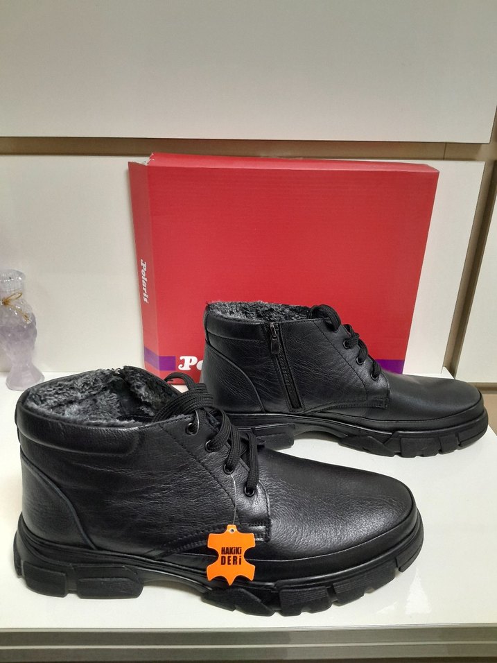 SIFIR POLARİS HAKİKİ DERİ BAĞCIKLI FERMUARLI BOT 45 - Görsel 4