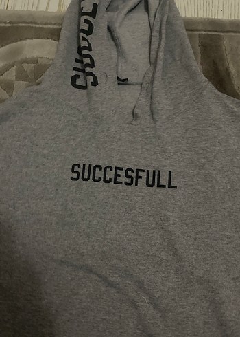 Diğer Gri Kapüşonlu Kadın Sweatshirt