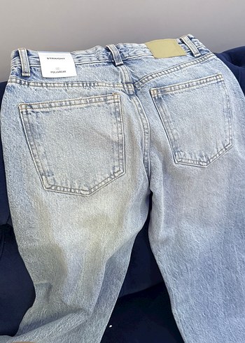 32 Beden mavi Renk Mavi Regular straight açık mavi jean