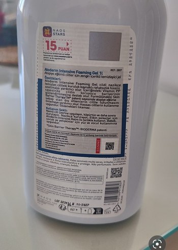 Bioderma Bioderma Atoderm yüz yıkama Jeli 1L