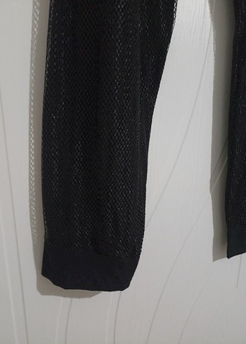 Siyah Parlak Biker Tarzı Hamile Pantolonu - Görsel 5