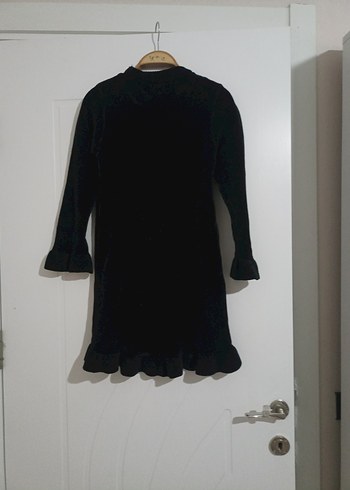 Siyah Kadın Uzun Kollu Triko Elbise - Görsel 2