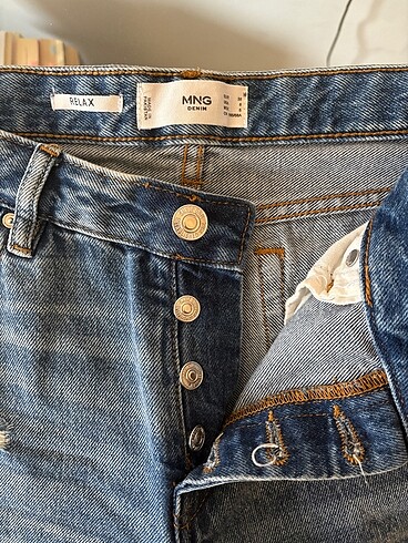 38 Beden mavi Renk Mango Relax Jeans