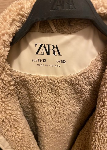 Zara Ekru Çocuk Fermuarlı Kaban - Görsel 2