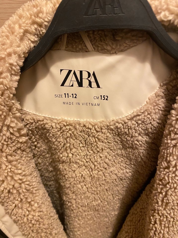 Zara Ekru Çocuk Fermuarlı Kaban - Görsel 2