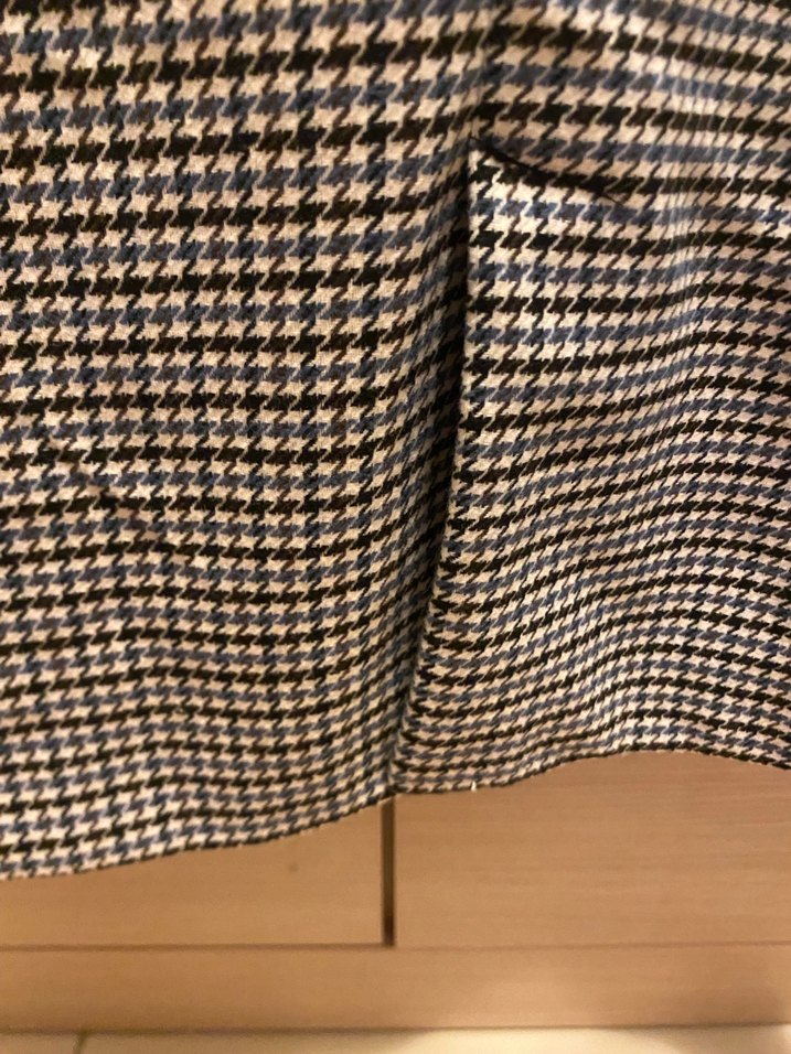 Kadın Kahverengi Ekose Düğmeli Blazer Ceket - Görsel 4