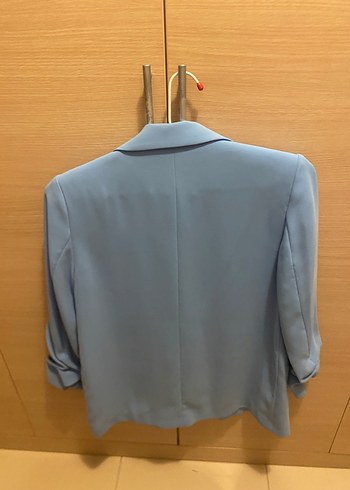 Uzun Kollu Düğmeli Kadın Blazer Ceket - Görsel 2