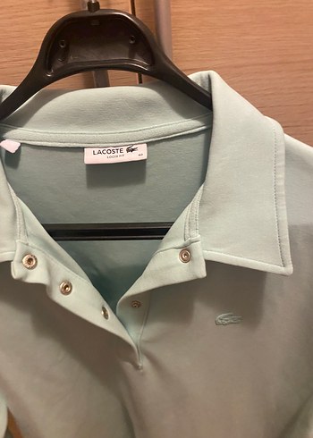 Açık yeşil kadın  Polo elbise Kısa Kollu - Görsel 2