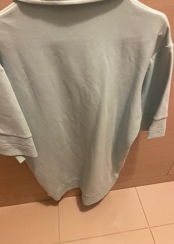 Açık yeşil kadın  Polo elbise Kısa Kollu - Görsel 4