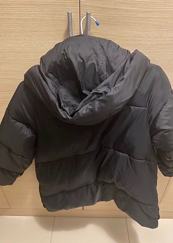 Çocuk Siyah Zara  Fermuarlı Midi Mont - Görsel 2