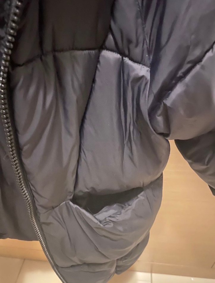 Çocuk Siyah Zara  Fermuarlı Midi Mont - Görsel 3