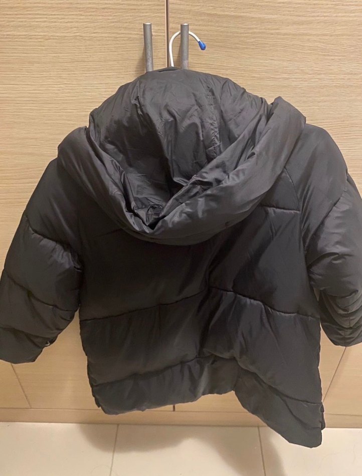 Çocuk Siyah Zara  Fermuarlı Midi Mont - Görsel 2