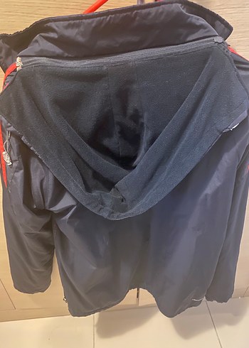 xl Beden Unisex Lacivert Fermuarlı Spor Mont