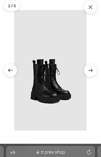 Diğer PREV jill siyah bot - uzun model
