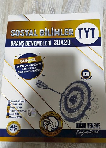 TYT Sosyal Bilimler Branş Denemeleri Bilgi Sarmal Yayınları