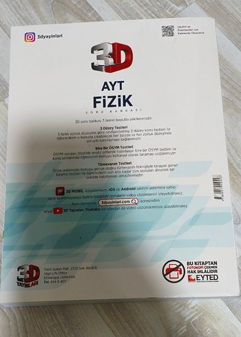 Beden AYT Fizik 3D Soru Bankası Detaylı Video Çözümlü TEMİZ 2025