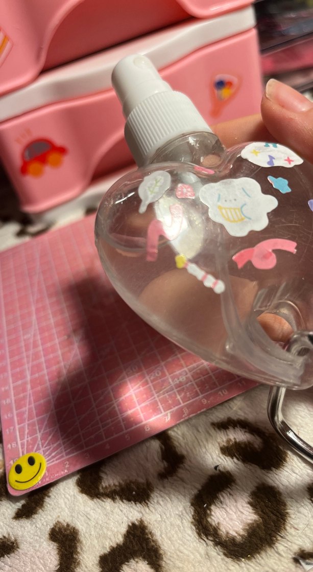 Pembe Kalp Şeklinde Bebek Sprey Şişesi - Görsel 3