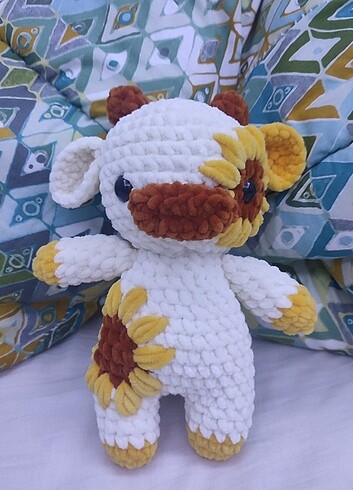 Beden amigurumi örgü bebek inek oyuncak