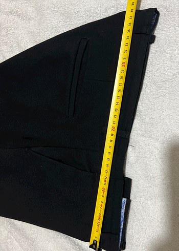 Diğer Erkek Siyah Kumaş Pantolon Midi Boy Slimfit