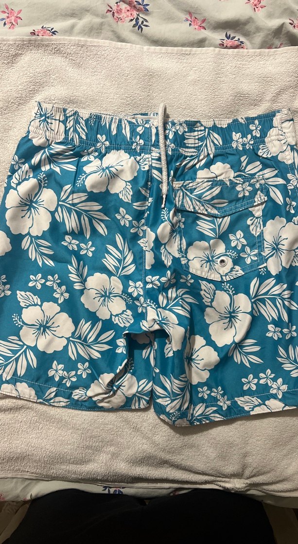 Mavi Desenli Bohem Erkek Mayo - Görsel 2